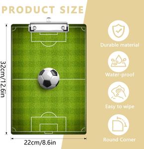 Porte-documents décoratifs double face pour entraîneurs de football, avec peinture couleur, pour enseignants, travailleurs sociaux, étudiants - Fournitures de bureau - Product Image 2