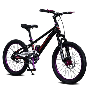 Vélo vtt pour étudiants Vélo à pédale violet à une vitesse Vélo ordinaire pour enfants du fabricant avec frein à disque Fourche en acier - Product Image 1