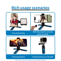 Fotopro Custom Flexibele Smart Telefoon Bracket Stand Universele Verstelbare Mobiele Telefoon Clip Houder Voor Statief