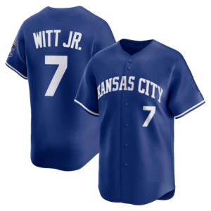 2026 Topkwaliteit gestikt Kansas honkbaltenue voor heren, maat 7 # Witt Jr. 13 # Perez 16 # Jackson 9 #   Pasquantino Home Limited Player-shirt - Product Image 2