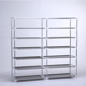 Çok fonksiyonlu 6 katmanlı dokunmamış kumaş ayakkabı raf dolap ayakkabı depolama dolabı organizatör ile kapak - Product Image 2