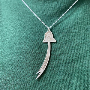 Collana Personalizzata con <span class=keywords><strong>Spada</strong></span> Zulfiqar di Hz Ali, Ciondolo a Forma di Coltello in Acciaio Inox Placcato Oro 18K per Uomo - Product Image 2