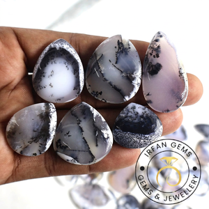 100% Natural Dendritic <b>Opal</b> Cabochon High Quality Handmade Jewelry Free Size Mix Shape Custom Polishing Bulk Customization <b>Blue</b> - Product Image 3