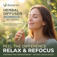 Bâtonnet Inhalateur d'Aromathérapie Naturelle aux Herbes en Gros pour une Relaxation Fraîche et un Bien-être Quotidien (Type Stylo)