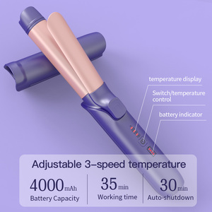 Baguette à friser à baril de 1.25 pouces de long de qualité salon pour salon à usage domestique bigoudi rose <span class=keywords><strong>appareil</strong></span> de coiffure fer à friser <span class=keywords><strong>professionnel</strong></span> - Product Image 6