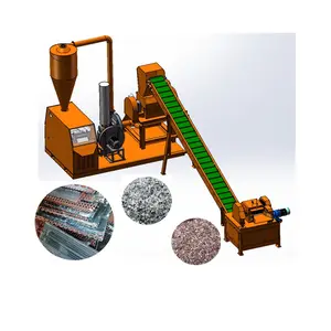 Máquina de reciclagem do radiador do scrap profissional/ac radiador reciclando máquina/separador de cobre e alumínio para venda