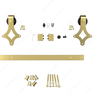 Quincaillerie de porte coulissante en bronze pour portail de clôture intérieur et extérieur - Product Image 5