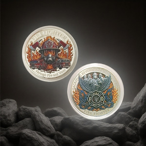 Moneda Conmemorativa 3D <span class=keywords><strong>de</strong></span> Bombero: Desafío a Través del Fuego y el Agua, Medalla Coleccionable <span class=keywords><strong>de</strong></span> Héroe <span class=keywords><strong>de</strong></span> Rescate contra Incendios, Regalo - Product Image 2