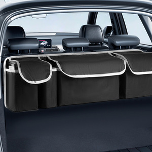 Organizador para asiento trasero de coche, bolsa de almacenamiento impermeable de tela Oxford de 15L para maletero, accesorios interiores para SUV con asa - Product Image 1