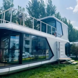 Maison capsule de luxe à 2 étages de 50 m², maison préfabriquée en conteneur double, 2 chambres avec balcon - Product Image 1