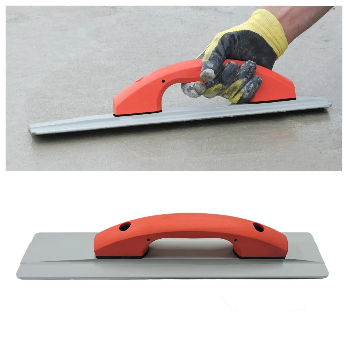 Oem Fabriekslevering Groothandel Betongereedschap Magnesium Handvlotter Softgrip Gereedschap Betonnen Handgreep Drijver Troffel