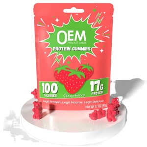 OEM ODM Muscle Weight Gain 17g Whey <b>Protein</b> Gummies Candy for Healthy Snack Immune Support for Women Men Herbal Supplement - Product Image 1