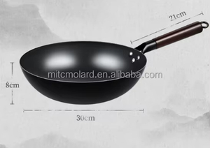 ชุดหม้อเหล็กหล่อ ทนทาน ไม่ติดกระทะ ด้ามจับไม้ เป็นมิตรกับสิ่งแวดล้อม ผิวขัดเงา ขนาด 30 ซม. ความจุ 20 ลิตร ใช้ได้กับเตาแก๊สและเตาแม่เหล็กไฟฟ้า - Product Image 2