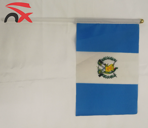Печать на заказ Двусторонняя 14*21 см полиэстер мини-Гватемала ручной Развевающийся Флаг для активного отдыха - Product Image 3