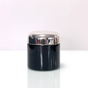 Customized 20g 30g 50g Violet Black Glass Jar Plastic Lid Skin Care Face Cream & <b>Mask</b> <b>Eye</b> Cream Use - Product Image 5
