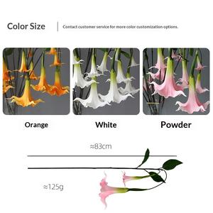 Flor Artificial <span class=keywords><strong>de</strong></span> Datura <span class=keywords><strong>de</strong></span> PU Premium para Decoración del Hogar - Product Image 5