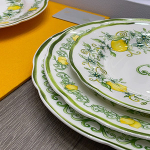 Prêt à Expédier Porcelaine Classique Citron Design Céramique Assiette À Dîner Ensemble Vaisselle Usage Personnel - Product Image 4