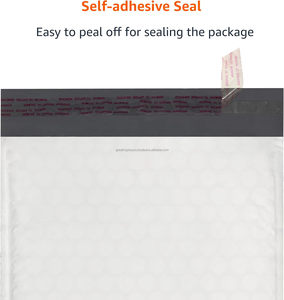 Sobres Acolchados de Burbujas de Polietileno Ecológicos Blancos de 8.5x14 Pulgadas, Autosellables, 140 g/m², Gruesos, para Libros, Tamaño Utilizable 9.5x13 - Product Image 4