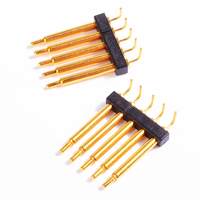 Connecteur magnétique JIATEL pour câble d'alimentation de support de batterie 12V à ressort avec broches Pogo et connecteur PCB