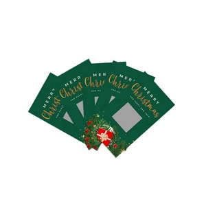 บัตรขูดรางวัลสไตล์ใหม่สำหรับคริสต์มาส ปรับแต่งของขวัญรางวัลได้ พิมพ์ดิจิทัล เคลือบ UV แบบขูด - Product Image 5