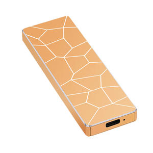 Disque SSD portable avec boîtier métallique, alimentation externe améliorée, modèle M.2 à motif glacé, transmission haute vitesse - Product Image 5