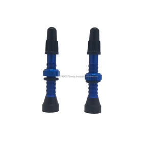 Valve Presta 44mm de haute qualité pour accessoires Tubeless de vélo en alliage d'aluminium bleu - Product Image 2