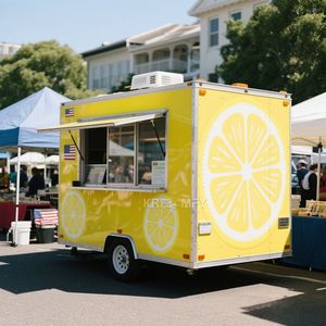 Camion de restauration mobile entièrement équipé 2025, camion de crêpes rapide, remorque de concession avec extension pour les petites entreprises - Product Image 1