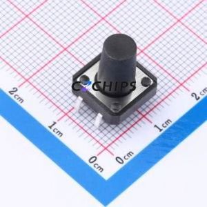 TS-1094-A17B2-D1 Tactile Switch Through hole-4P,12x12mm Switch Single Pole Single Throw Round Button 1.8N Through Hole - Product Image 1