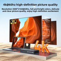Conmutador Multivisor HDMI 4X1, Mezclador de Video, Conmutador Cuádruple sin Interrupciones 4 en 1 Salida, 3840*2160 60Hz, HDMI 2.0
