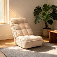 Fauteuil inclinable moderne à cadre métallique, canapé de détente réglable pour balcon ou tatami