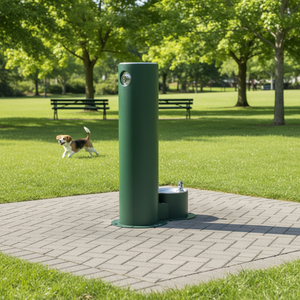 Fontanella per esterni in acciaio inox 304 di grado commerciale, resistente a tutte le condizioni atmosferiche, stazione di idratazione per animali domestici, per aree pubbliche - Product Image 4