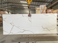 Plateau de table en quartz moderne et durable, grande dalle, pour salle de bain et cuisine, épaisseur 20 mm, veines fines et épaisses, quartz VQ, garantie 3 ans