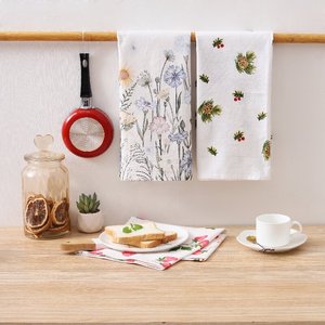 Toalla de Saco de Harina Blanca (En Blanco) Multiusos 100% Algodón, Tejido Liso Personalizado de Secado Rápido - Product Image 6