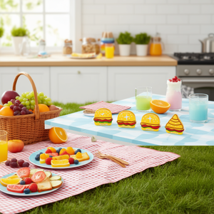 Pinza para el pelo Angelina Fun Food de 8 cm, accesorio para el cabello para mujeres y niñas, estilo de dibujos animados, plástico de alta calidad, uso casual - Product Image 3