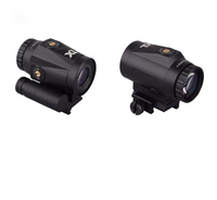 Loupe tactique en aluminium 3X réglable avec support rabattable à dégagement rapide étanche IP67 pour viseurs optiques