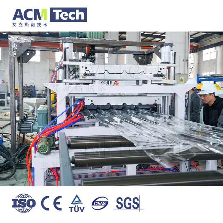 Acmtech 2024 Pc Pet Plastic Transparante Dakplaat Productielijn Maken Machine Plastic Plaat Extrusie Maken Machine