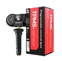 Système de surveillance de la pression des pneus sans fil programmable universel 2-en-1 433 MHz/315 MHz avec capteur TPMS, écran LCD et autonomie de 5 ans