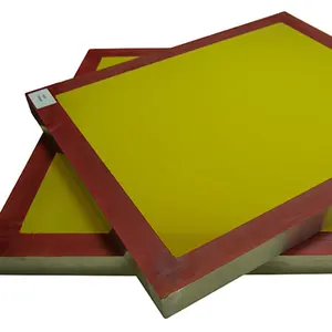 Aluminum screen printing frame with polyester screen