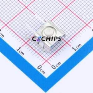 GT-TC158A-H0325-L1 Tactile Switch Through hole Switch Single Pole Single Throw Round Button 1.6N Right Angle Insert - Product Image 1