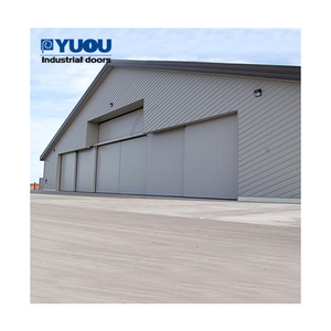 Portes pliantes de grande taille en métal avec <span class=keywords><strong>moteur</strong></span> SEW pour hangar ou hélicoptère avion en aluminium - Product Image 3