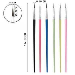 <span class=keywords><strong>Pinceaux</strong></span> de <span class=keywords><strong>peinture</strong></span> <span class=keywords><strong>artistique</strong></span> YND HB-2, poils en nylon, têtes plates, manches en plastique, outils de <span class=keywords><strong>peinture</strong></span> acrylique, à l'huile et à l'aquarelle - Product Image 5