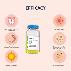 Solución Exfoliante Biorevitalizante Iluminadora de Marca Privada, Tratamiento para la Pigmentación, Líneas Finas y Arrugas, Aumenta la Luminosidad de la Piel, <span class=keywords><strong>Ampollas</strong></span> - Product Image 3