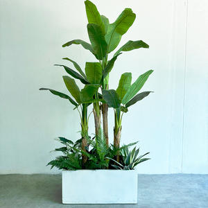 Arreglo <span class=keywords><strong>de</strong></span> Plantas Artificiales <span class=keywords><strong>de</strong></span> Malla <span class=keywords><strong>de</strong></span> Seda para Balcón, Paisaje <span class=keywords><strong>de</strong></span> Plantas Falsas, Decoración <span class=keywords><strong>de</strong></span> Escaleras, Plantas Sueltas - Product Image 3