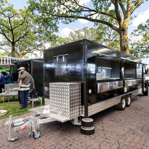 Chariot de nourriture mobile de 18 pieds en Chine Camion de nourriture de concession de cargaison de grand réfrigérateur intégré Remorque de café à vendre - Product Image 1