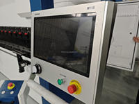 Presse plieuse CNC électro-hydraulique WE67K 125T Delem DA66T 6+1 axes, machine de pliage de tôles métalliques intelligente à haute vitesse
