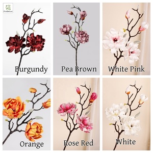 Nuovo Fiore di Magnolia Artificiale in Stile Cinese da 70cm per Decorazione di Casa, Tavola da Pranzo e Centri Commerciali, Fiore Bianco in EVA, Nuova Collezione - Product Image 2