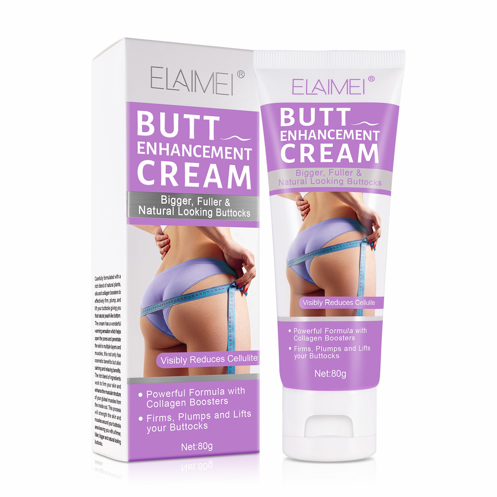 ELAIMEI Private Label natürliche Bio-Creme zur Vergrößerung des Gesäßes, Hüften und Po-Enhancement-Creme für Butt Lift