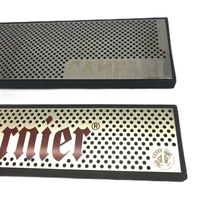 Accessoires de bar tapis de bar en PVC en acier inoxydable tapis de comptoir de bar en acier inoxydable réutilisable et durable