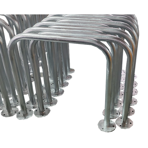 حامل دراجة مجلفن على شكل حرف U من الفولاذ شديد التحمل في الهواء الطلق حامل دراجة شيفيلد لوقوف السيارات - Product Image 2