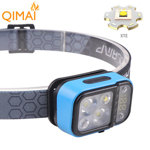 Lampe frontale LED Qimai 2000Mh rechargeable avec affichage numérique réglable pour la course à pied et l'éclairage extérieur - Product Image 5